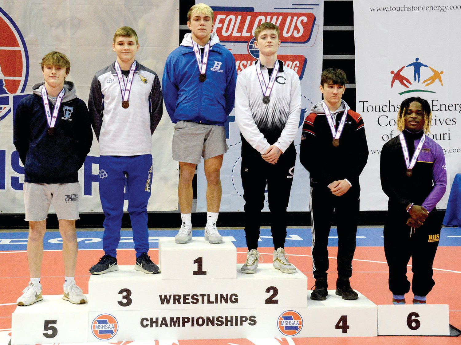 Cody strope, earned third place in his third trip to the Missouri State High School Activities Association (MSHSAA) state wrestling meet in Columbia.