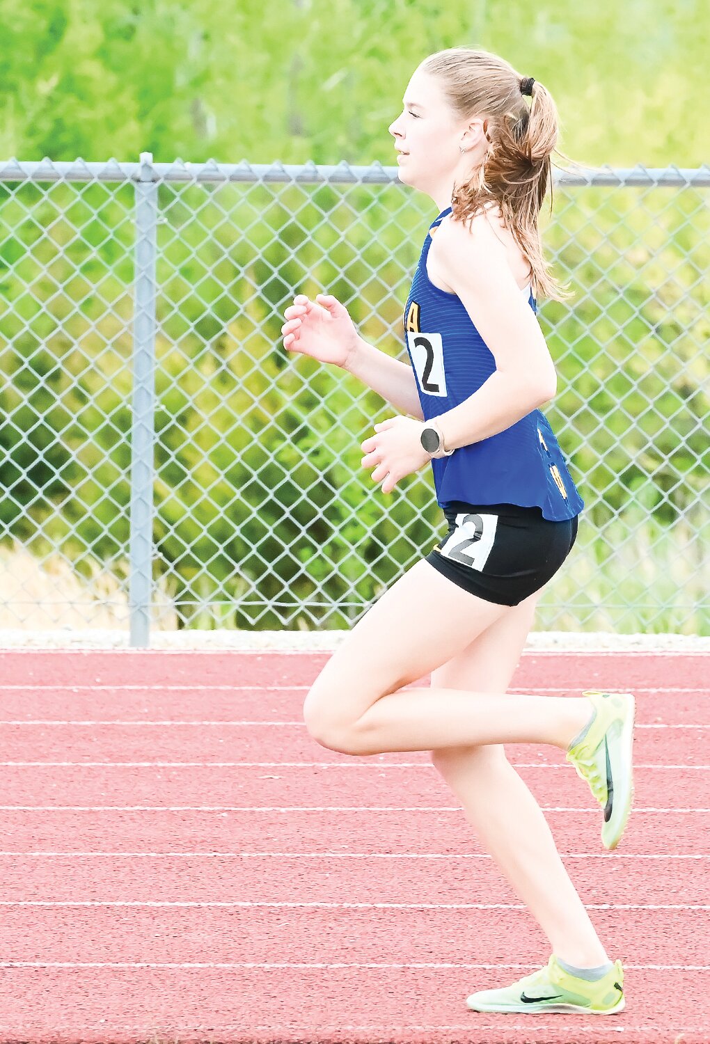 Lauren Berhorst was a double conference champ, winning the 1600m run (PR 5:51), and the 3200m (12:44). The Fatima Comets and Lady Comets won 11 events between them and claimed the team championships.