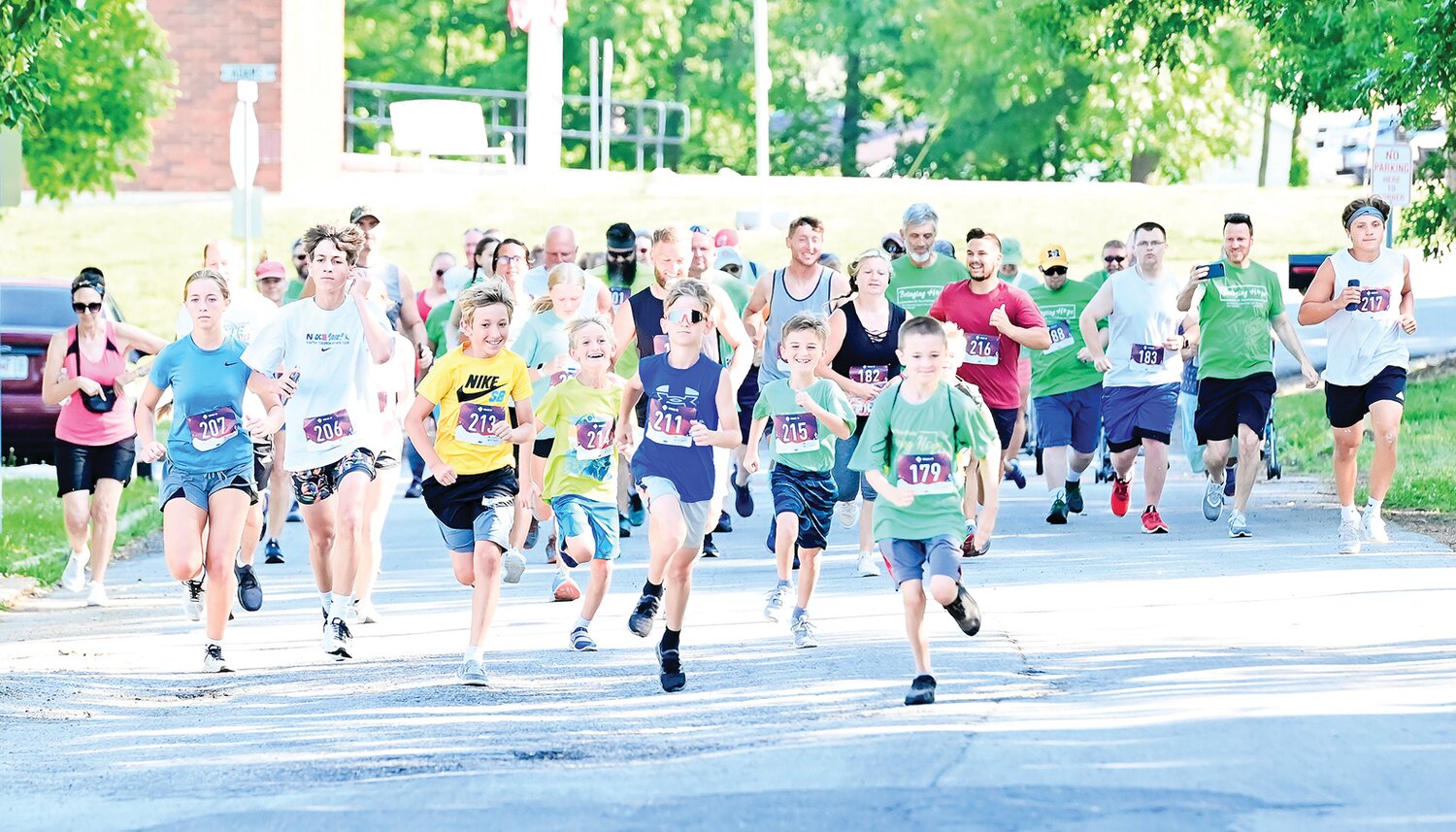 Saturday’s 5K Run/Walk to benefit Rescue Innocence drew 58 participants in the ongoing fight against human trafficking. This is the seventh time the event has been held at the Linn City Park.