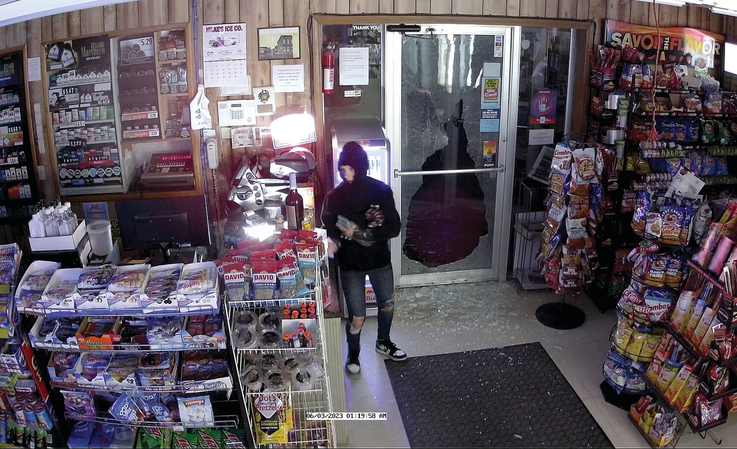 Surveillance video captured two individuals as they broke into Jerry’s Stop & Go early Saturday morning. Osage County Sheriff Mike Bonham is investigating the break-in and asks the public for help in identifying these two people. Anyone with information on the break-ins is encouraged to contact Sgt. Ricky Jarvis at 573-897-3927.