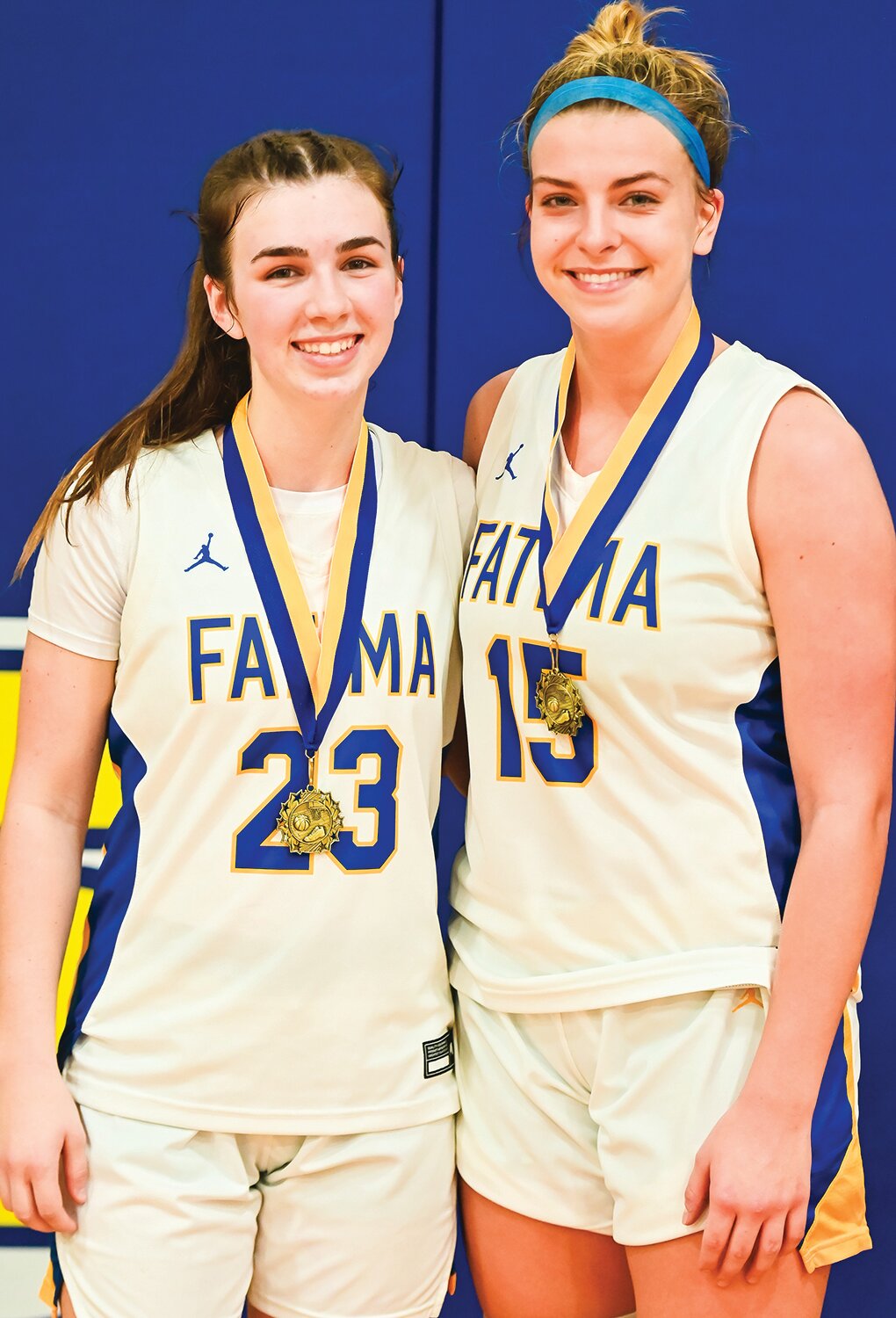 Earning Comet Classic All-Tournament Team honors were Vivian Bax and Alli Robertson of Fatima.